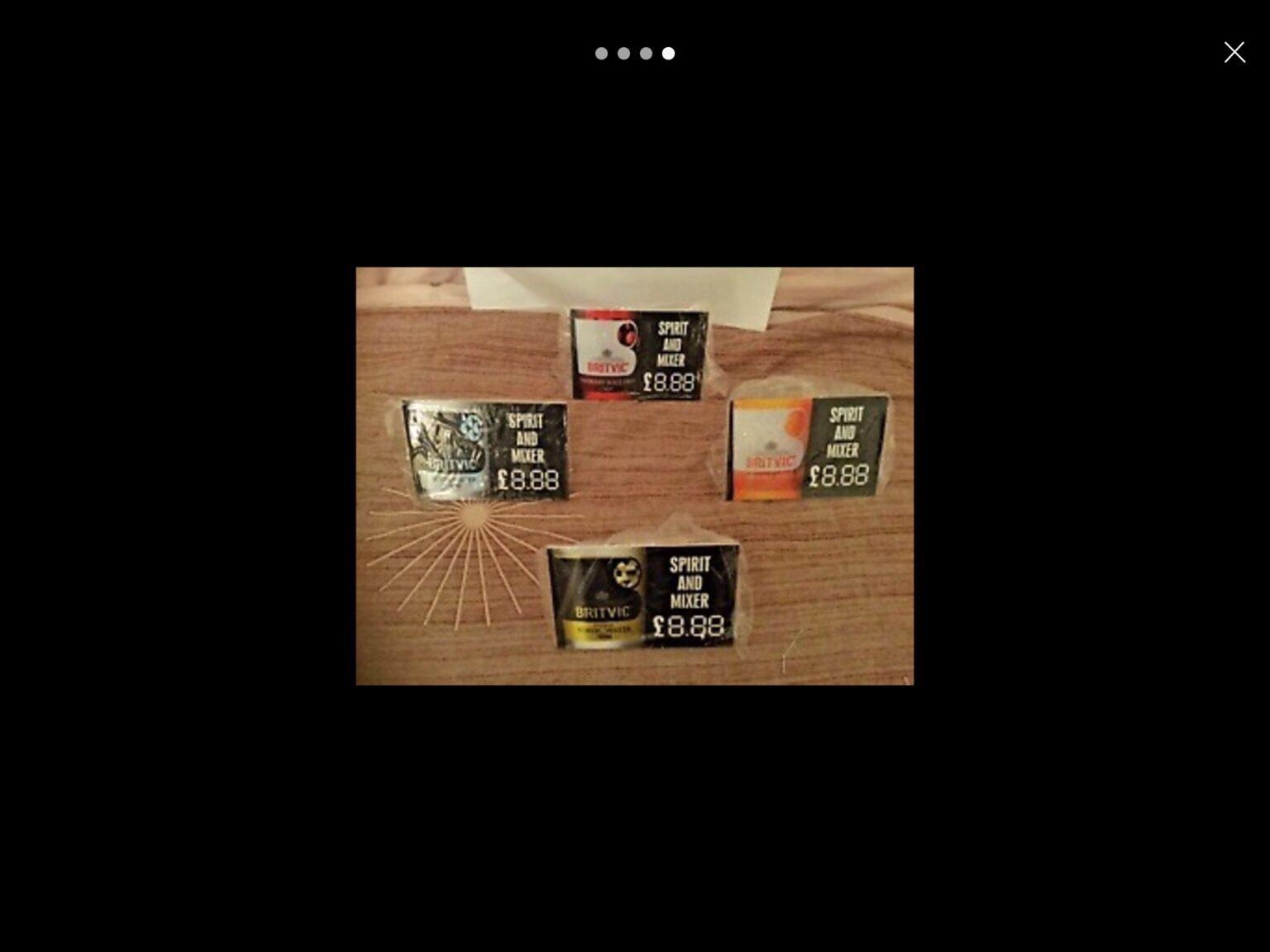 4 x Britvic Optic Clips Man Cave Home Bar Pub in South Tyneside for £10