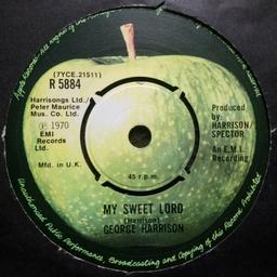 George Harrison - My Sweet Lord - Vinyl Record

NO OFFERS
Postage:
£1.25 For ( 1 - 4 ) Singles
£1.95 For ( 5 - 8 ) Singles
£2.95 For ( 9 - 30 ) Singles
Please Note: Listed On Other Sites.
Payment Via Pay-Pal  / Bank Transfer
Follow Me To Keep Updated
Thousands More On The Website.
Contact For Website Link.