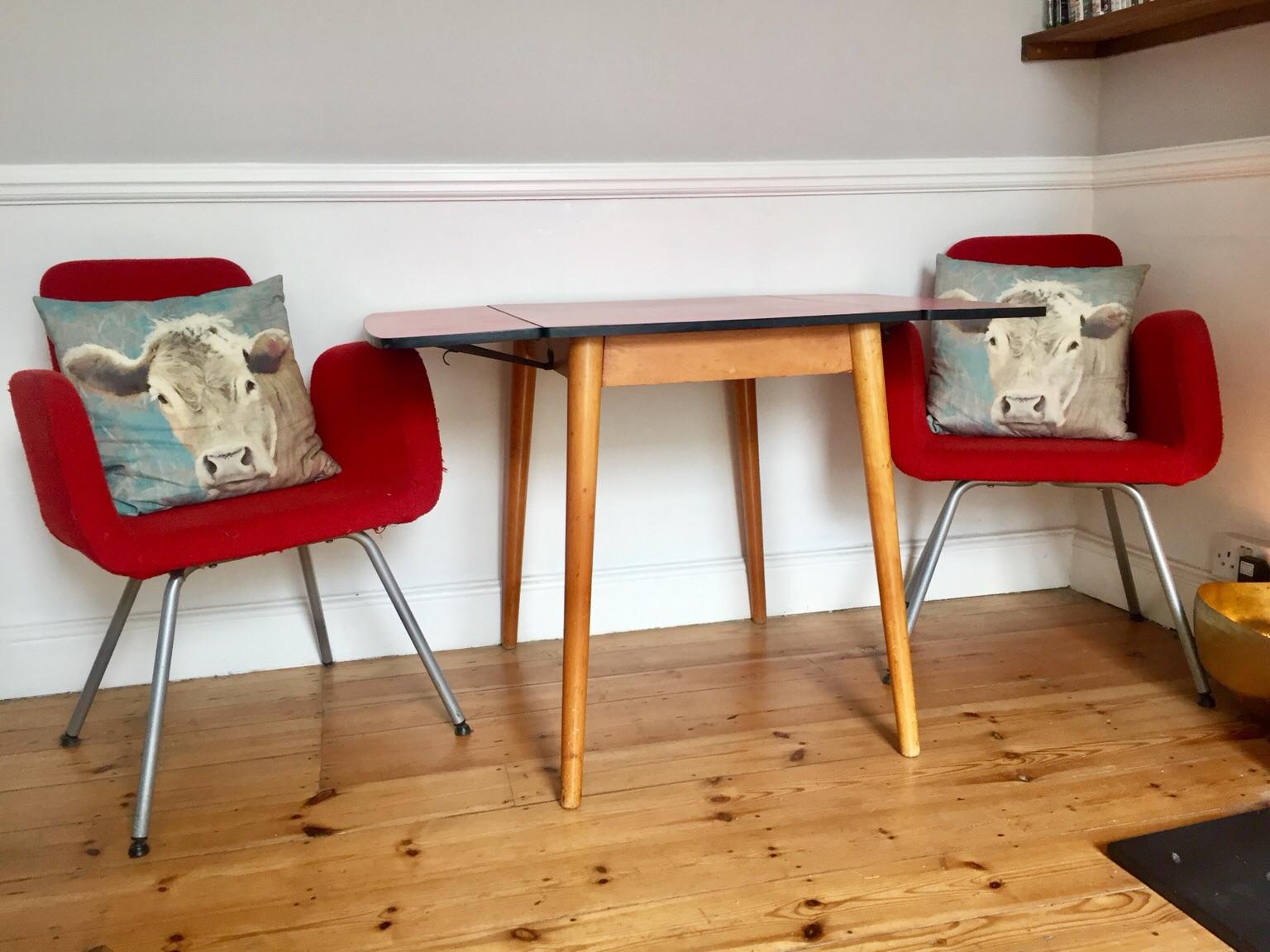 1950s Formica Drop Leaf Table With Chairs In E17 London Borough Of   5ccef6f43ea2f13a3747fa8f