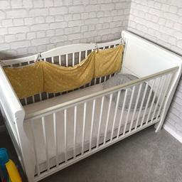 Cot and mattress... mattress is near enough brand new.... FREE collection only