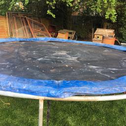 14 foot trampoline need a bit of a cleaning, one spring missing it hasn’t being used for 15years. 