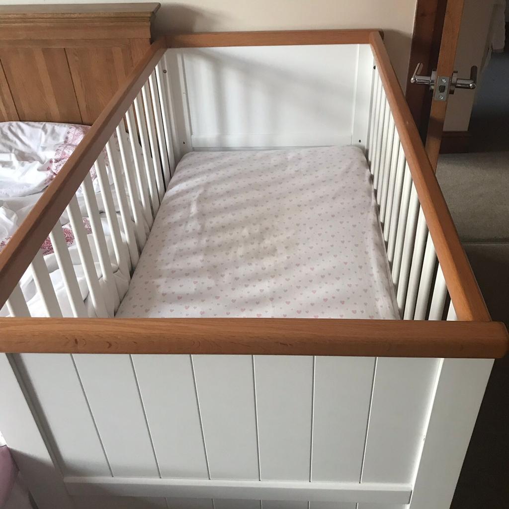 Mothercare summer outlet oak cot bed