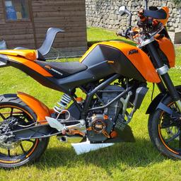 Immaculate condition, many anodized components added. Professionally fitted alarm. Delkevic exhaust system on its way. Genuine KTM Powerparts gel seat. New battery. 3800 miles. MOT September 2019. Dry stored and properly maintained. Brand new Stealth KTM colour coded helmet included. Far too much additional information to include here. Large selection of genuine spares. If interested in viewing PLEASE CALL ON 07891 235485 to arrange mutually convenient time. Skipton, North Yorkshire.