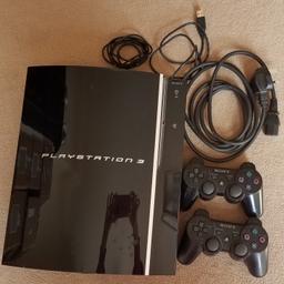 Hi, you're looking at Sony PlayStation 3 with 2 wireless controller. Comes with accessories shown in pictures. Shipping would be £5.
Thank you