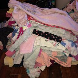 Baby clothes size 3-6 months which includes
Vests
Sleepsuits 
Outfits including Adidas tracksuits and plenty of Disney clothing