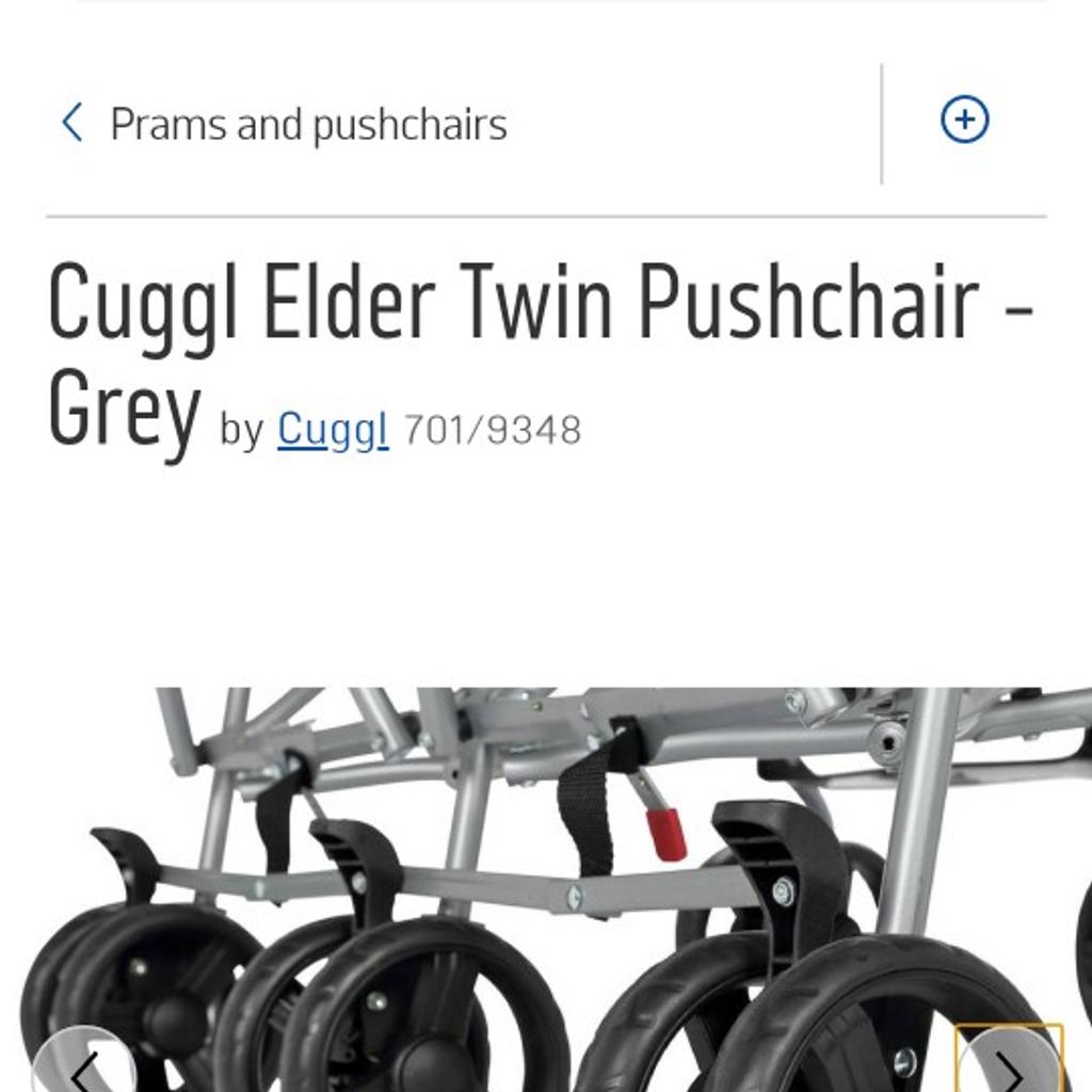 Cuggl elder twin pushchair 2025