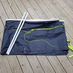 To assist in keeping out the cold/wind at the bottom of your awning.  It's in excellent condition as new, size approx 4m.