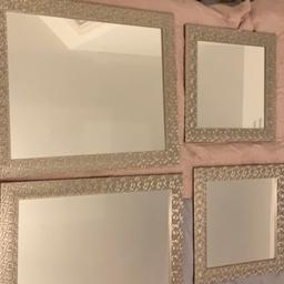 Set of four mirror, 2 large and 2 small. Not been used