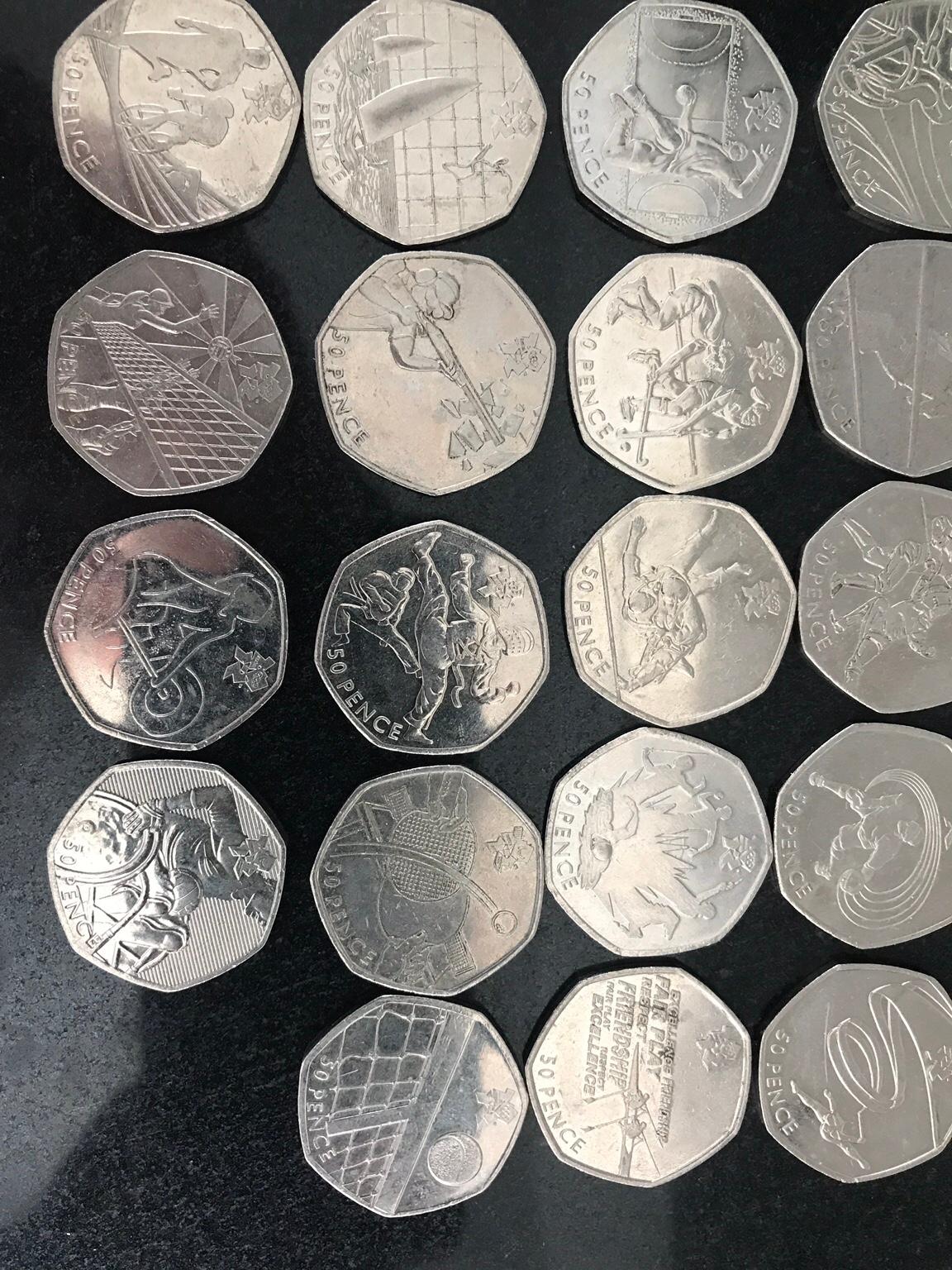 Full set of 50p Olympic coins in WS11 Chase for £60.00 for sale Shpock