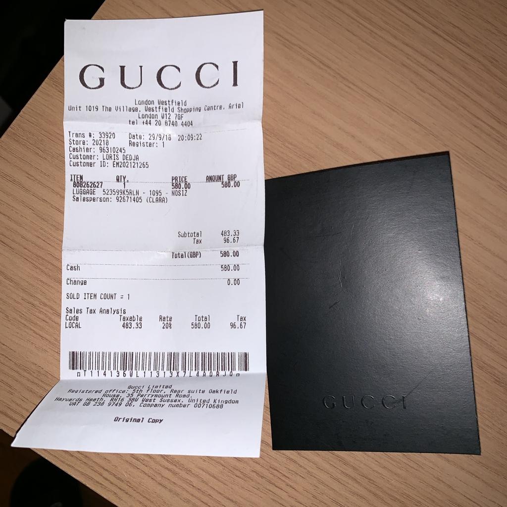 Gucci Pouch BASICALLY BRAND NEW + RECEIPT in W4 London for £ for sale  | Shpock