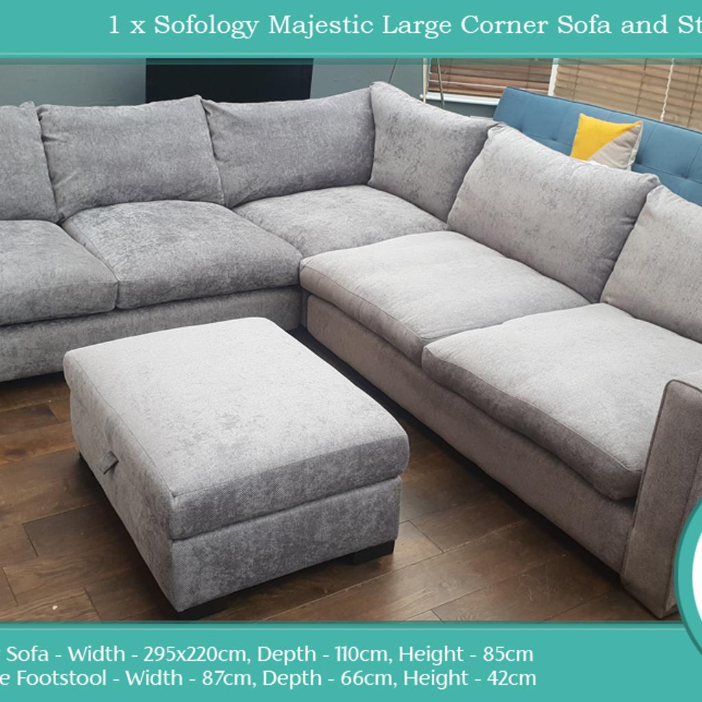 Sofology Majestic Corner Sofa & Footstool in LE67 Leicestershire für