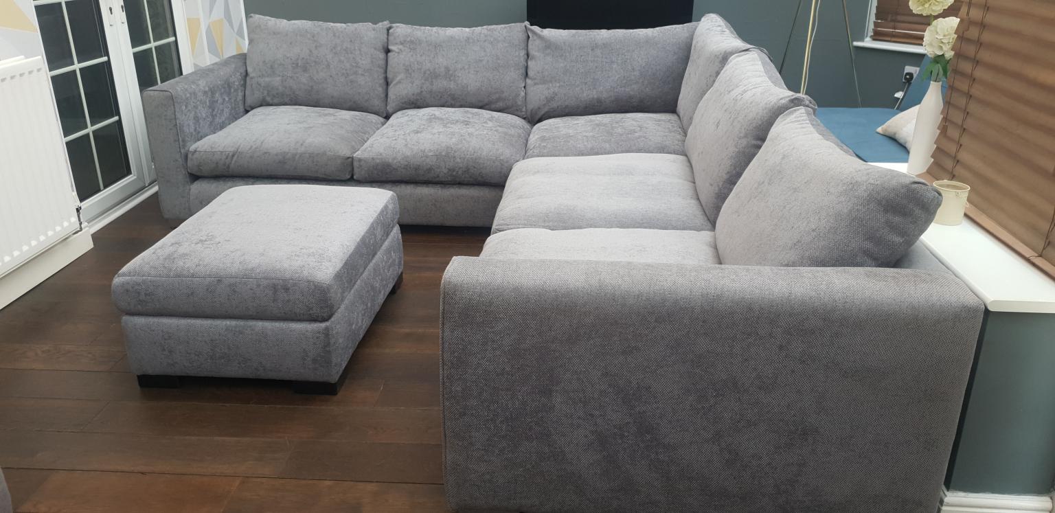 Sofology Majestic Corner Sofa & Footstool in LE67 Leicestershire for £