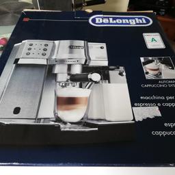 Ich verkaufe eine Delonghi Kaffeemaschine
Wegen Neuanschaffung.
Maschine funktioniert einwandfrei frei ist ca. 5 Monate alt neupreis 260€ für 130€zu verkaufen nur an selbst abholer.