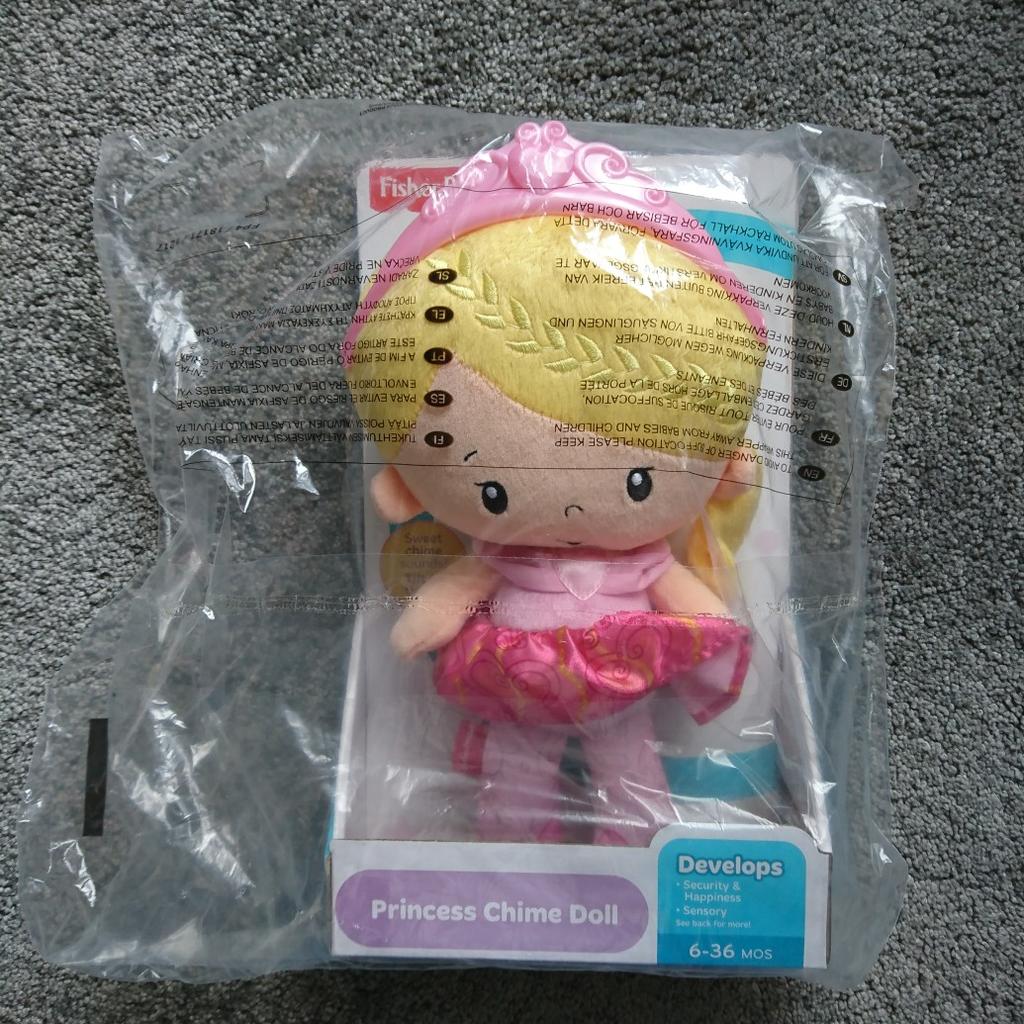 Fisher price princess chime on sale doll & stroller gift set
