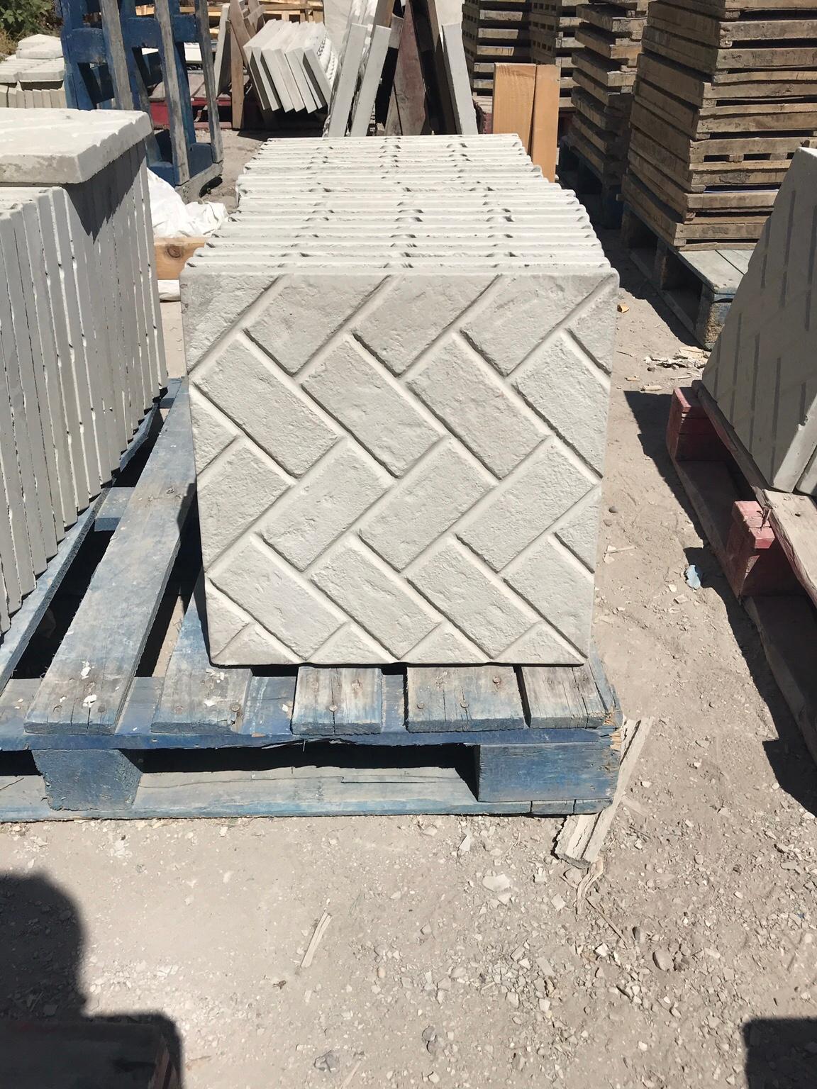450x450 herringbone concrete paving slabs in Rotherham for £2.60 for