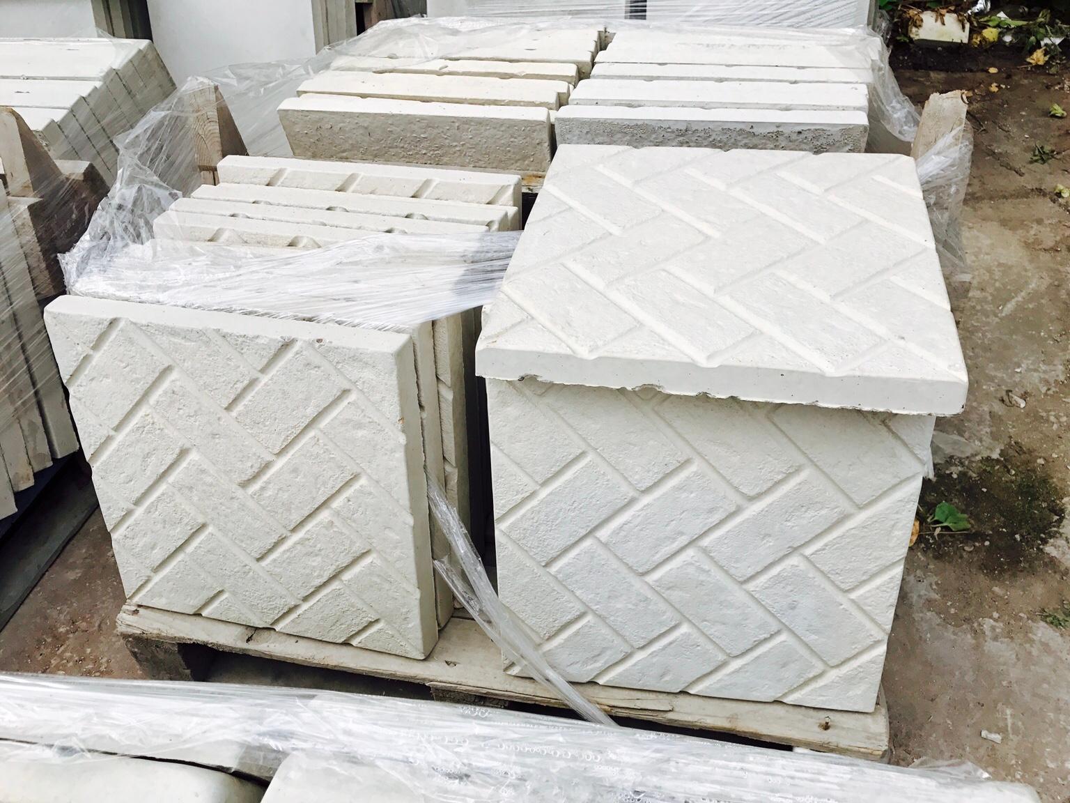 450x450 herringbone concrete paving slabs in Rotherham for £2.60 for