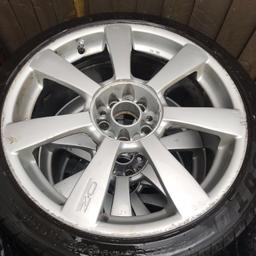 Good tyres. Alloys need refurbing 
18” 
5x100 & 5x112 
Top tyre tread all round 

Wheels definitely need a refurb to be in a presentable state

All straight 
No buckles 
All hold air 

Message me for individual alloy pics 

£150
Priced to clear