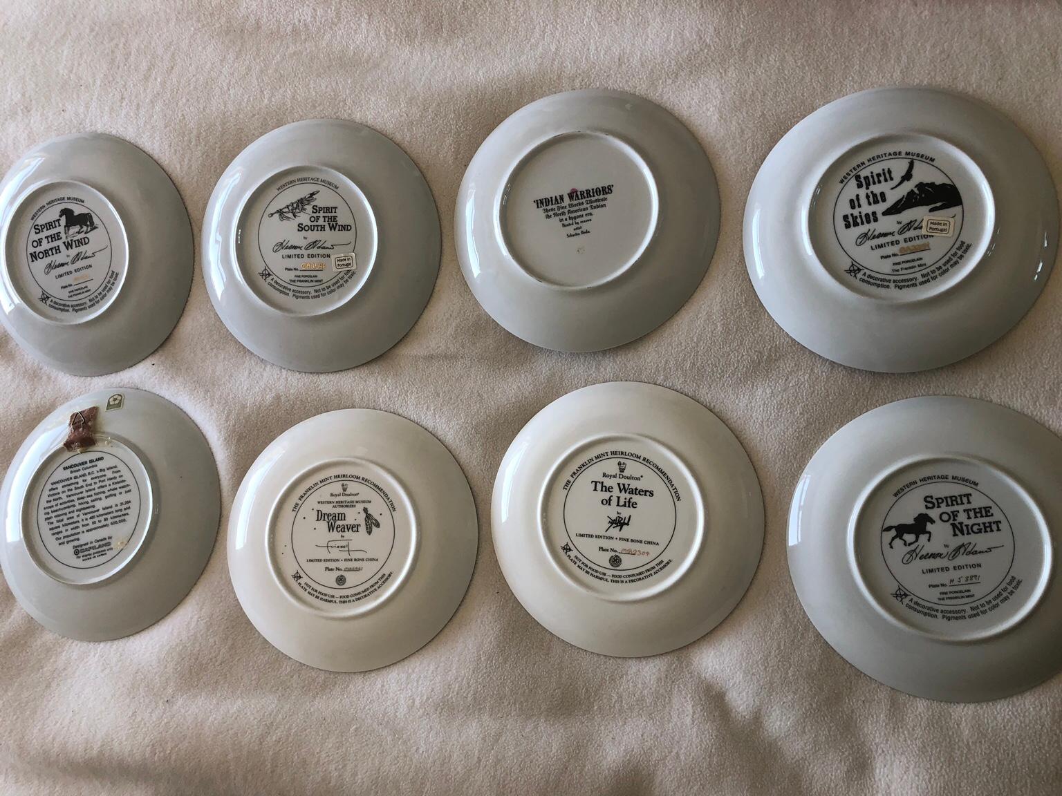 Native American Indian collectors plates in L12 Liverpool for £22.00