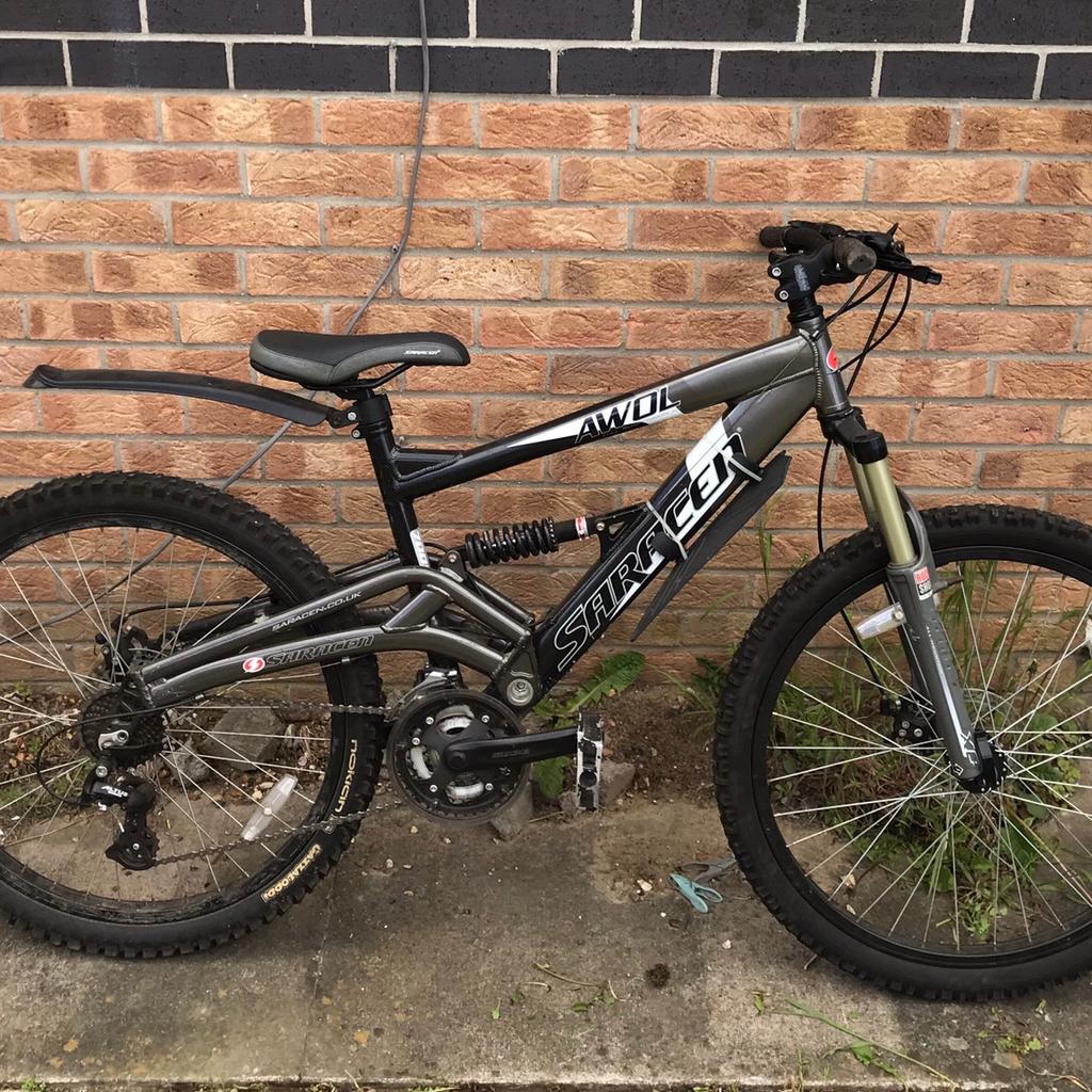 Mountain bike Saracen AWOL with Rock shox in IP24 Breckland for