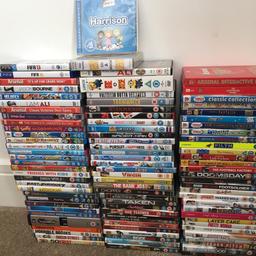Lots of DVDs for sale
Also a couple of PlayStation games too.
See pictures to see what they are.