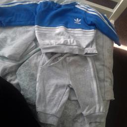 Boys Adidas tracksuit hardly worn, baby 3-6. ,no marks excellent condition