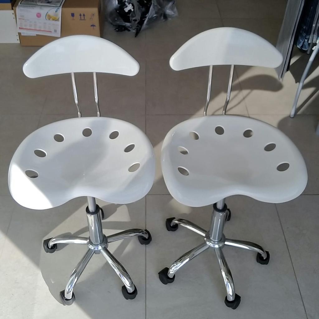 LANTUS 6 Sgabelli Da Bar Girevoli In Ecopelle – Altezza Regolabile 63-83 Cm, Moderni, Senza Braccioli - 4