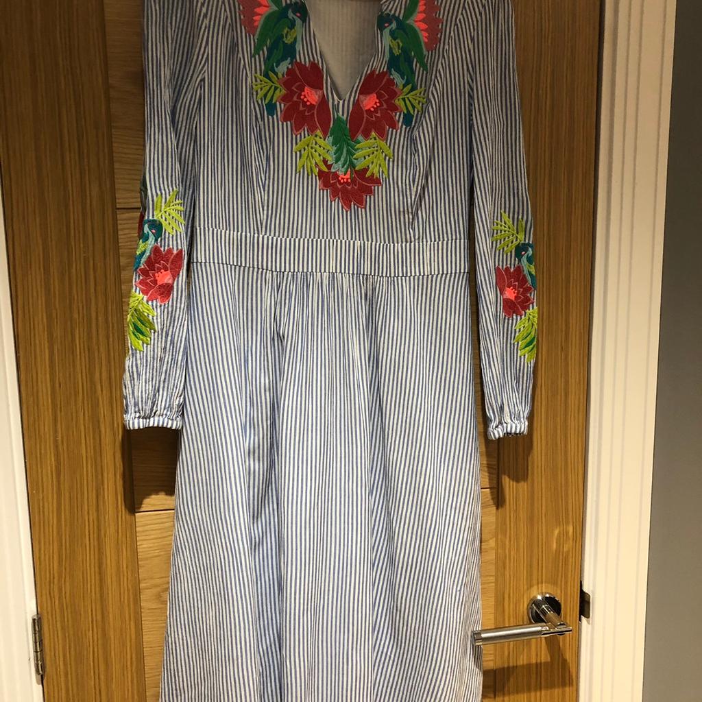 Boden Marla Embroidered Dress size 10L in HP7 Chiltern for 10.00 for sale Shpock