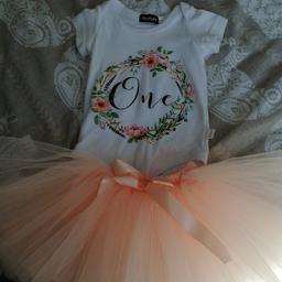 Girl 1st b-day outfit.