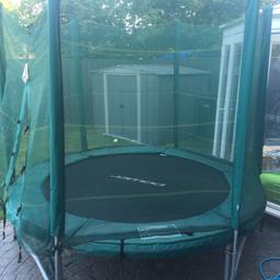 8ft trampoline good condition with safety net. Collection only but will dismantle for buyer.