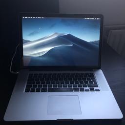 MacBook Pro 15-inch, Late 2013
2GHz Intel Core i7
8GB RAM
250GB SSD

Perfect working order very fast. The anti glare has come off the screen but this isn’t noticeable when using hence the lower price.

Hurry grab a bargain it won’t be around long.