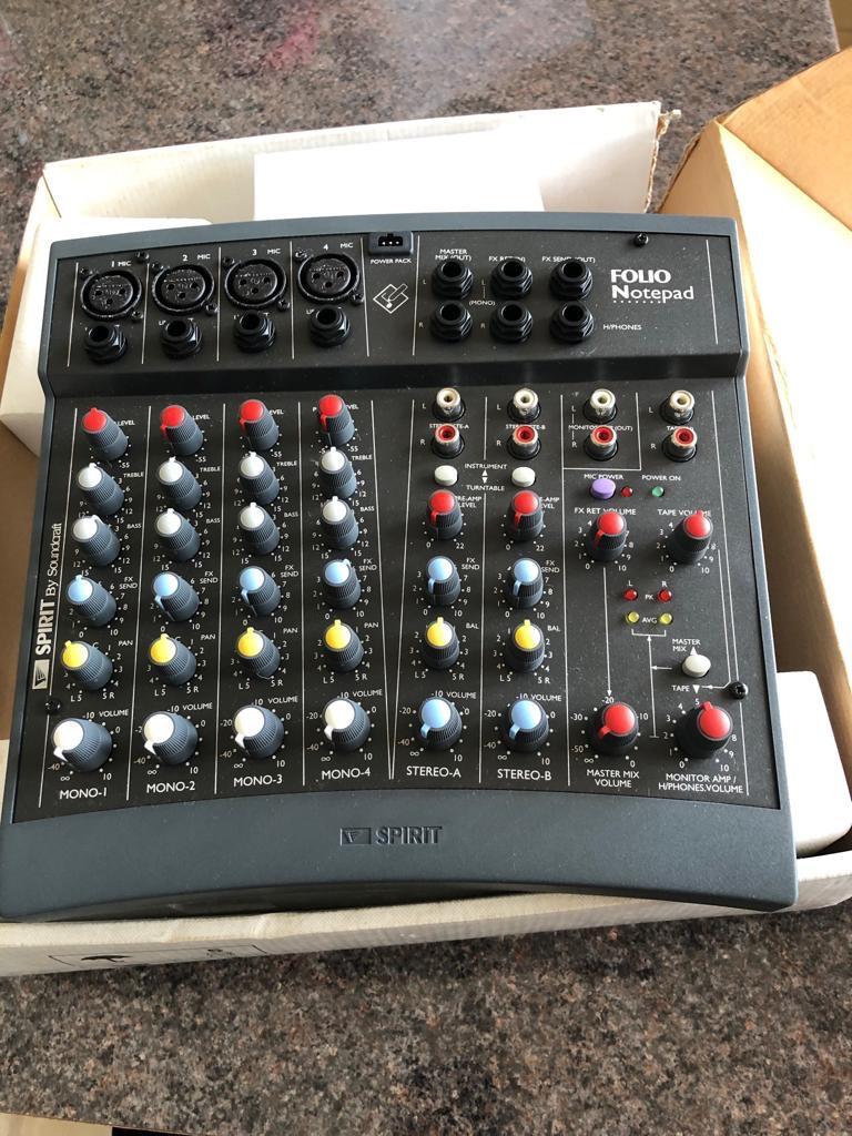 Spirit Folio Notepad Audio Mixer in UB7 Hillingdon for £50.00 for sale