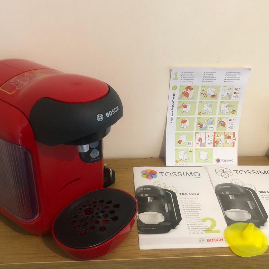 Red Tassimo Vivy Coffee Machine CTPM07 in HD2 Kirklees for £25.00 for