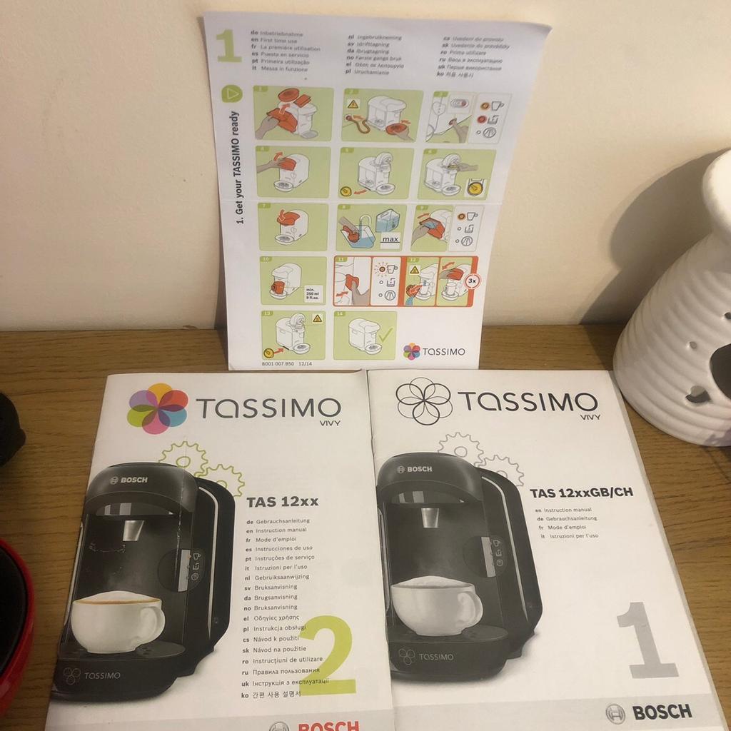 Red Tassimo Vivy Coffee Machine CTPM07 in HD2 Kirklees for £25.00 for