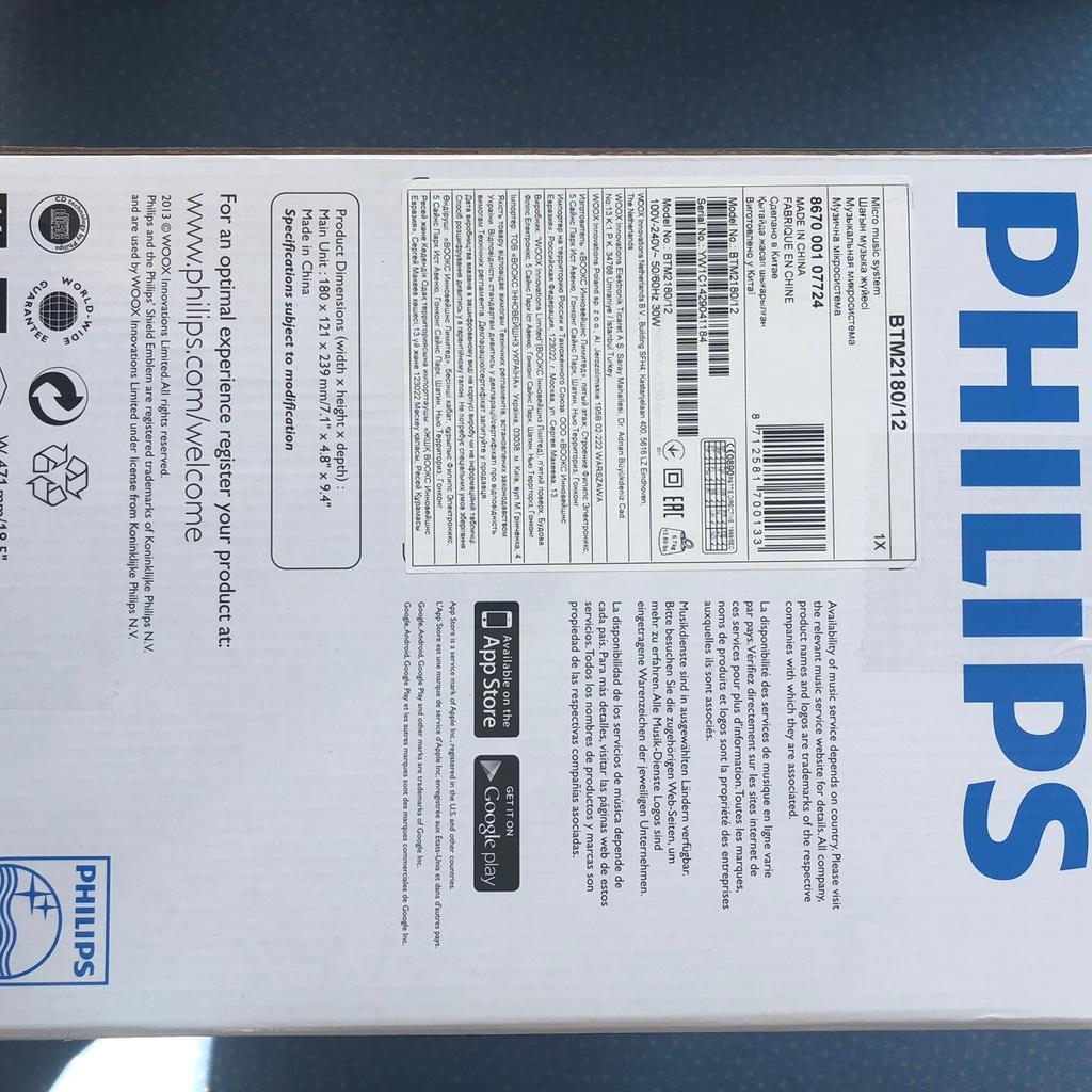 Philips micro music system BTM2180 in 63110 Rodgau für 90,00 € zum ...