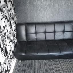 Faux leather sofa bed 65 ono