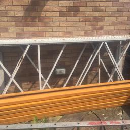 Heavy duty pallet racking 4 uprights 16 crossmembers and 26 short hangers size 2.4m high x 5m long x 1.1m deep each long cross member holds 1000kg £275 ono