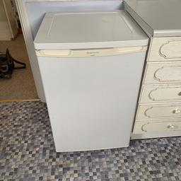 Undercounter fridge with small freezer compartment. 
Free local delivery