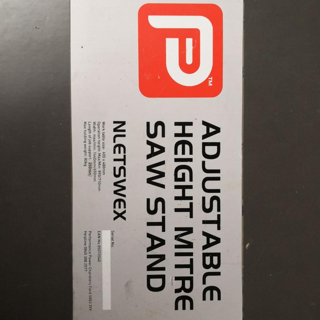 Adjustable Height Mitre Saw Stand Table in PR7 Chorley for £10.00 for