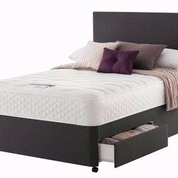 🌀 THREE SIZES(Base Only)
✴️Single £29
✴️Double £50
✴King £70

🌀 Divan Single Bed (base+ mattress)
✴️ Budget Mattress £59
✴️ 9" Deep Quilted £89
✴️ 10" Quilted Orthopaedic £119
✴️ 10" Orthopaedic £139
✴️ 10" Super Orthopaedic Memory Foam £149
✴️ 10" Memory foam mattress £169

🌀 STORAGE DRAWERS £15/EACH
🌀 HEADBOARD FOR £20

🌀COLOURS
✴️White
✴️Black

🌀 QUALITY MATTRESSES AVAILABLE

🌀 BRAND NEW AND FRESH STOCK

⏰ LIMITED STOCK

☎️ +441625352394
🚚 Quick Delivery 🚚 (Charges Applicable)