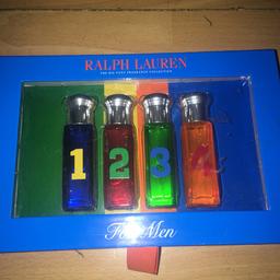 Ralph Lauren 4 bottles of EAU DE TOILETTE NATURAL SPRAY VAPORISATEUR  10ml
In gift box 
Never used 
Buyer collects