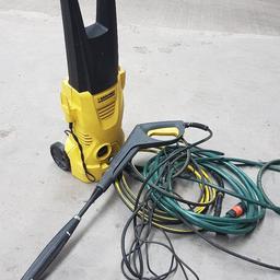 Karcher pressure washer in good working order with hose and gun.

Collection from Nechells