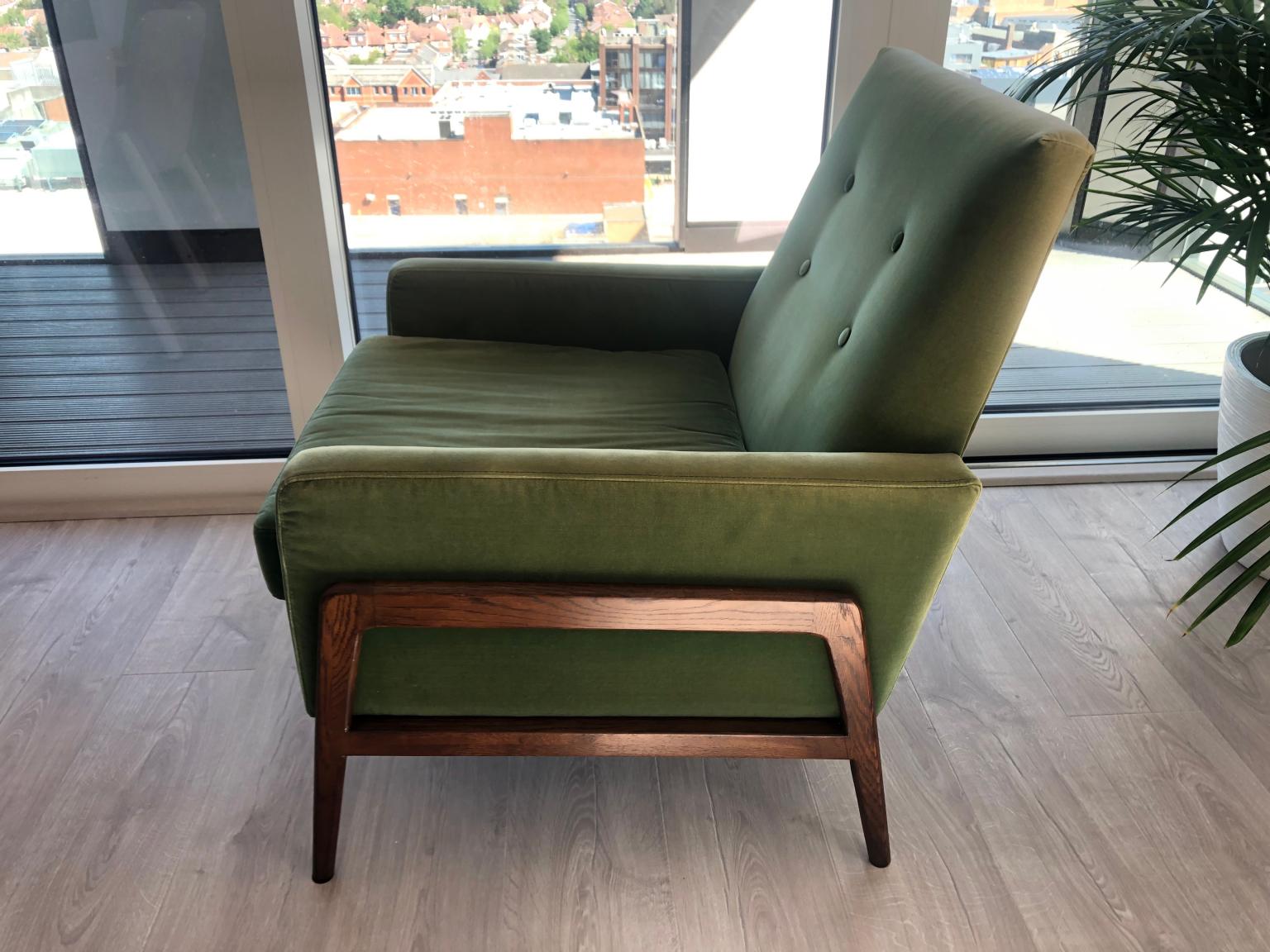 MADE. Cecil Armchair Grass Cotton Velvet in HA1 Harrow for 350.00 for sale Shpock
