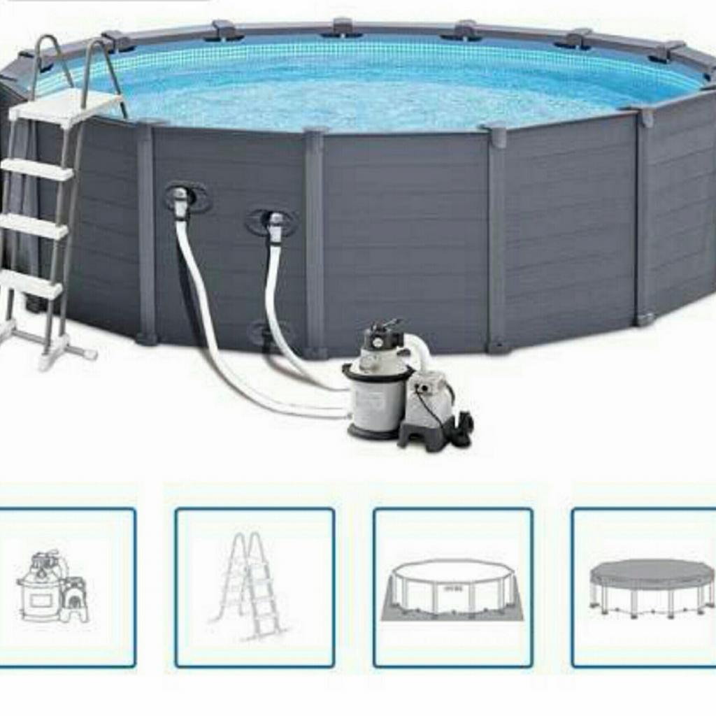 Intex Graphite Gray Panel Pool in 8792 St. PeterFreienstein for €600.