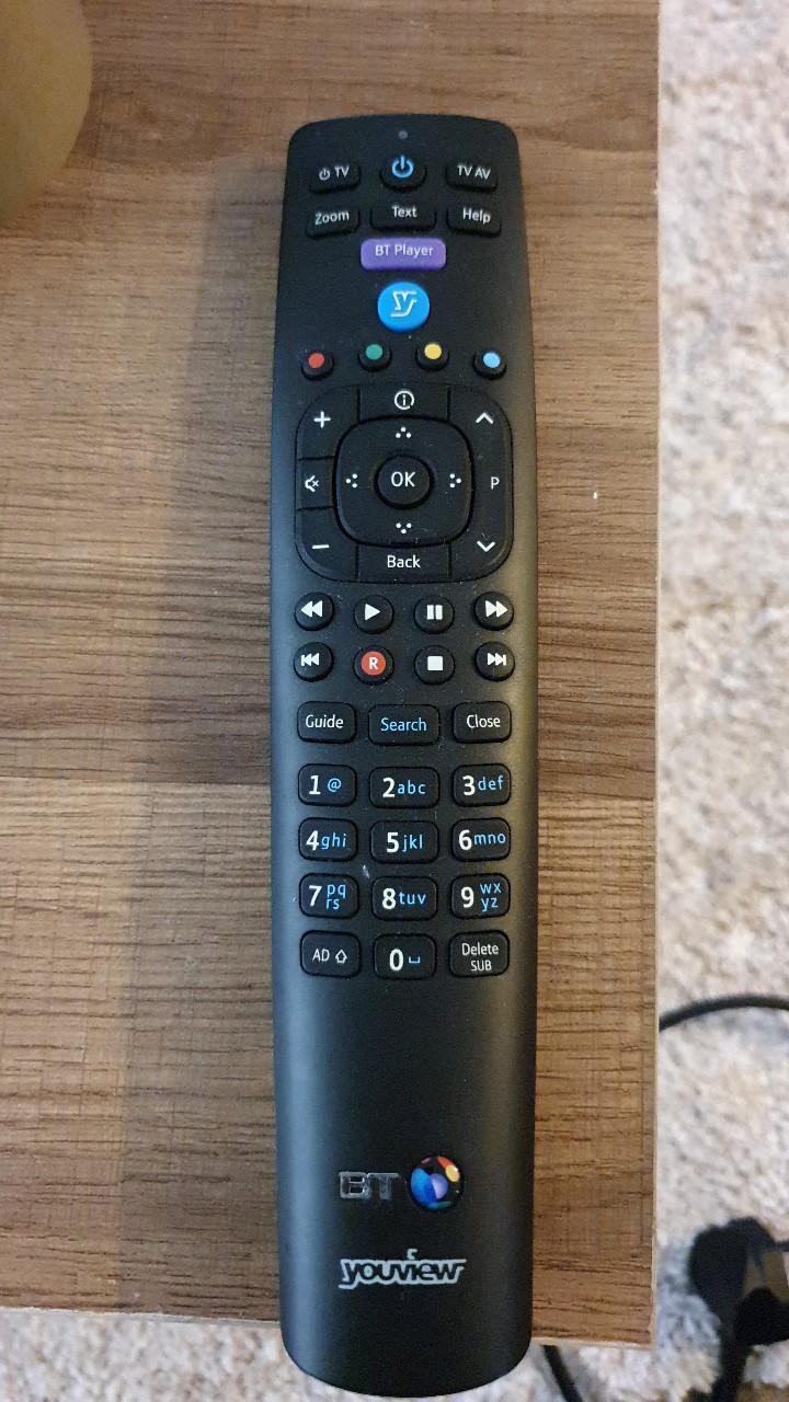 BT Youview Remote Control In London For £3.00 For Sale | Shpock