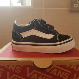 unisex size 3 toddler Van's trainers in great condition used but like new cash on collection