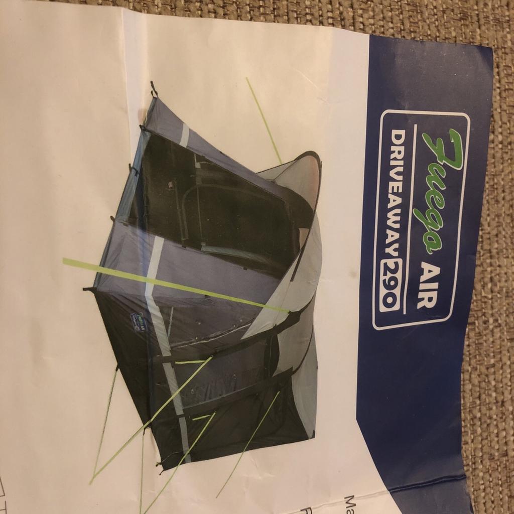 Fuego drive away 290 air awning in SK14 Tameside for £250.00 for sale