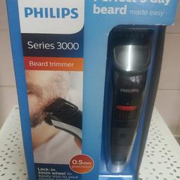 Philips Series 3000 Beard and Stubble Trimmer with Titanium Blades. Condition is New. 


Model: QT4013/23 
HWD: 16 x 3.6x 5cm 
Easy to select and lock-in length settings, 0.5mm to 10mm 
Superior cutting performance with titanium-coated blades 
Skin-friendly rounded tips to prevent skin irritation 
60 minutes of cordless use after a 1-hour charge 
Detachable washable head for easy cleaning 
Detach the head and rinse it under the tap for easy cleaning. 
No oil needed