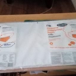 Brand new and unopened, bought from Mothercare for £15 but willing to sell for £7 , bought wrong size . size of mattress  89X38cm. collection only from B69.