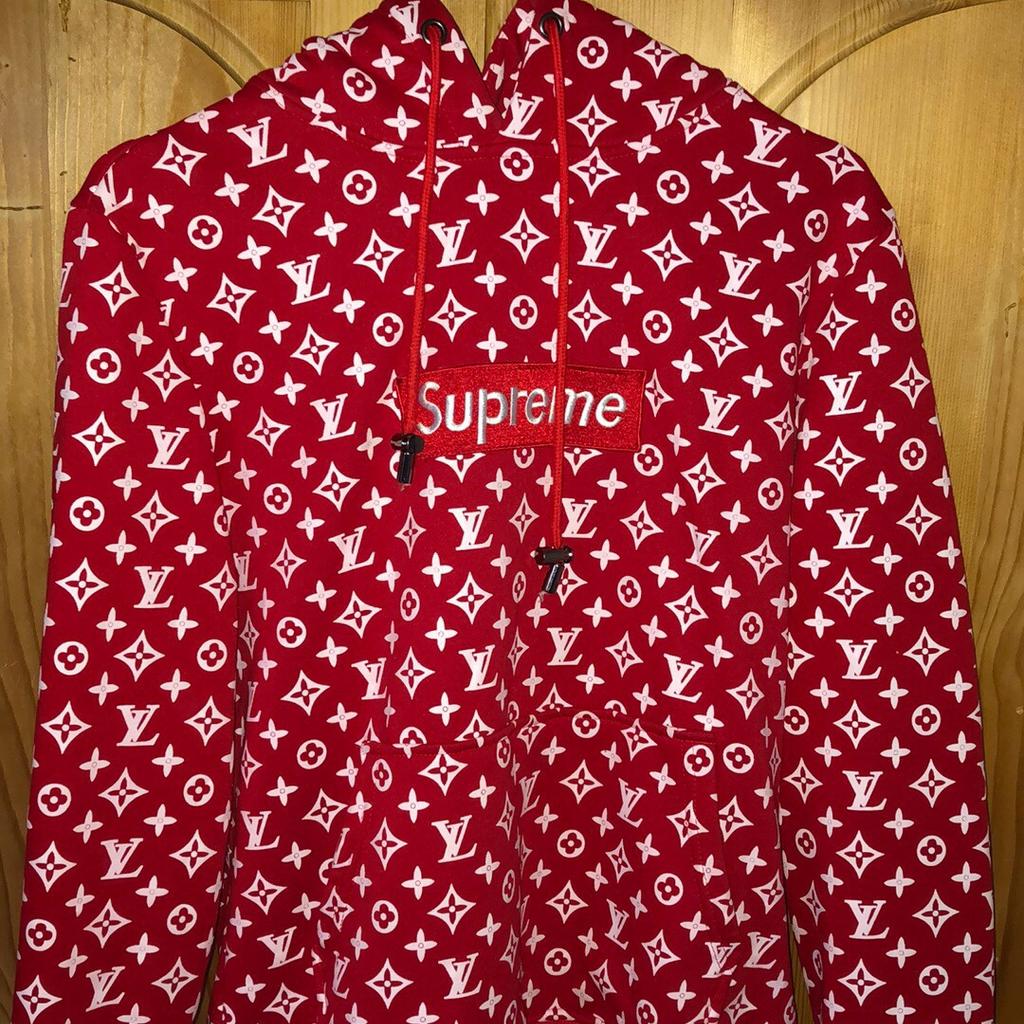 Supreme x louis on sale vuitton hoodie original