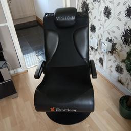 XRocker gaming chair, fully working .
Can be seen working.
Will accept £80.00 Ono.